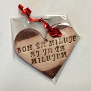 Keramika - srdiečko malé bez ružičiek